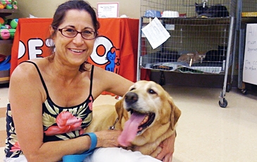 Adopter with Dog